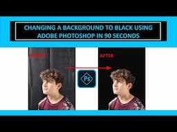 How to Add a Black Background in Adobe Photoshop in 90 seconds
