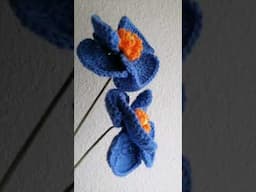 Blue Poppies Blossoms #crochet