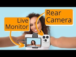 Vlog using rear cameras - Newmowa smartphone monitor