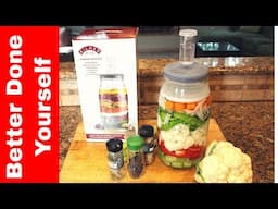 Fermenting Homemade Giardiniera in a Kilner Fermentation Set