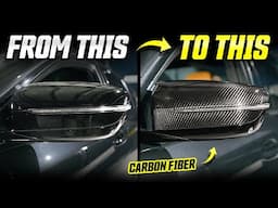 UPGRADE to carbon fiber mirror caps WITHOUT removing glass (F90 M5)