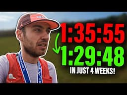 Running a sub 90 minute half marathon trail race | Delamere Forest Race Day Video