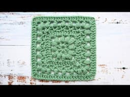 🌿How to Crochet a Beautiful Mixed Stitch Granny Square | Easy 3-Round Repeat Tutorial
