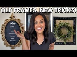 5 GENIUS Hacks Using Old Picture Frames!