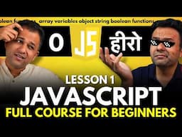 Javascript Full Course in Hindi for Beginners - Basic Javascript Tutorial Lesson 1