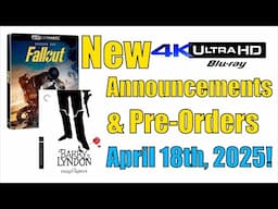 New 4K UHD Blu-ray Announcements & Pre-Orders for April 18th, 2025!