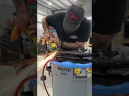 Putting in work in our Blockhead Garage tee 🤘 get yours today at www.blockheadmoto.com