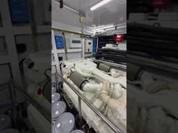 Taking a step into the engine room aboard the Ocean Alexander 27R!