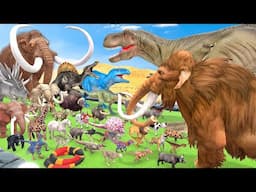 The Ultimate Battle 44 Wild Animals vs T-rex Dinosaur Mammoth Death Run Animal Revolt Battle Simulat