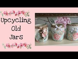 Repurpose & Recycle Old Jars - Beautiful Decoupage Project