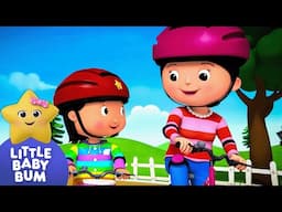 Learning to Ride My Bike | Little Baby Bum | Cars, Trucks & Vehicles Cartoon | Moonbug Kids