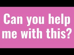 CAN YOU HELP ME WITH THIS?