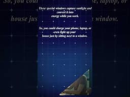 The magic of solar windows #sciencefacts #solarenergy #solarpanels #automobile #buildingconstruction