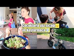 İlk Yüzme Dersi Heyecanı! 🌞 Çocuklarla Yaz Sıcağında Koşturmaca 🚴‍♀️ E-Bike Turu ENGWE L20 Boost