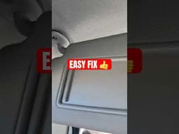NEED TO TIGHTEN A LOOSE SUN VISOR??