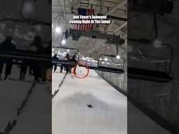 Almost Crushed The Little Man! #snowboarding #skiing #shredder #kids #closecall #indoor #fun #snow