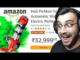 I BOUGHT EXPENSIVE HOLI PICHKARI FROM AMAZON