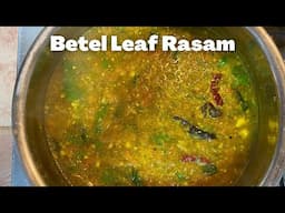 BETEL LEAF RASAM (Vethala Rasam) | Su's Cookbook