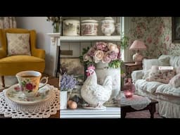 Shabby Chic Home Decor: Romantic Floral Accents and Soft Calming Colours You’ll Love🌸✨️