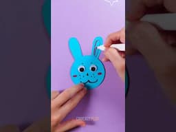 Make a Moving Paper Bunny! 🐰✂️🎯 #DIY #paper #fun
