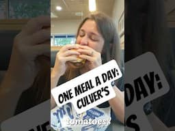 One Meal A Day Burgers and Cheese Curds at Culvers - What I Eat In A Day For My OMAD #whatieatinaday