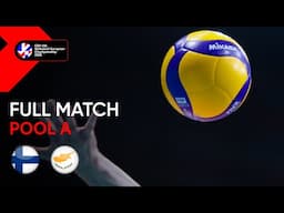 Full Match | Finland vs. Cyprus - CEV U16 Volleyball European Championship 2025 Men | Pool A