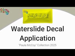 Applying a Decal Green Dish