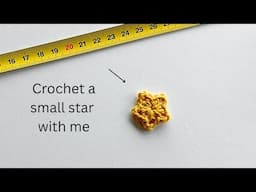 How to crochet a small star   Easy step by step crochet tutorial for beginners