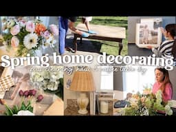 SPRING DECORATING & CLEANING MOTIVATION 2025 | SPRING HOME DECORATING IDEAS, HAUL & COFFEE TABLE DIY