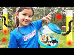 WHERE Are the BUGS Hiding 🕵️♀️ Zoe’s Winter Backyard Mystery!