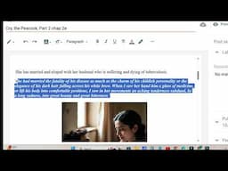 Cry, The Peacock Chapter 2d and 2e