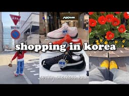 shopping in korea vlog 🇰🇷 spring shoes haul 👟 Onitsuka Tiger, Puma, Newbalance, Adidas