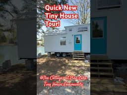 New Quick #TinyHouseTour of our newest resident’s beautifully decorated and styled #tinyhome on lake