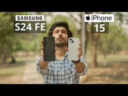 Samsung S24 FE VS iPhone 15 Camera Comparison🔥 THE BEST CAMERA PHONE TO BUY THIS FLIPKART SALE