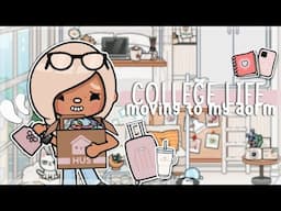 Moving To My College Dorm | *with voice* | Toca Boca Roleplay