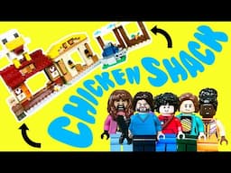 Minecraft Movie Steve's Chicken Shack Gets Attacked! LEGO Ghast Battle!