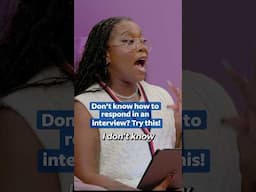 NEVER Say "I Don't Know" in an Interview 🫣 (Do THIS Instead!) | #Indeed #InterviewTips
