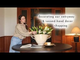 COTTAGE DIARIES | decorating our entryway & second-hand decor shopping