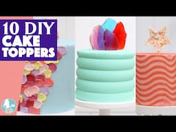 10 Edible Cake Toppers You Can Make
