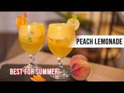 Heat Buster Peach Lemonade | Arroo ka mazedar sharbat  #
