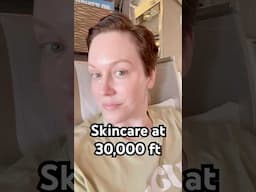 Skincare at 30,000 ft ✈️ #hydrating