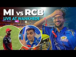 Mumbai Indians v/s Royal Challengers Bengaluru | Live AT Wankhede | Vlog 95