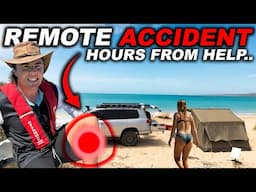 Medical emergency Ningaloo offgrid remote beach camping from 4x4 / fishing EP2