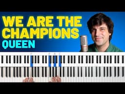 How To Play "We Are The Champions" by Queen [Piano Tutorial + Chord Chart]