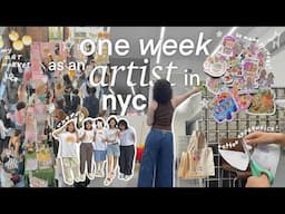 week as an nyc artist (tattoo apprentice & planning art markets!)