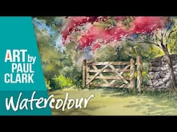 How to Paint a Gate with Dappled Light and Shadows in Watercolour