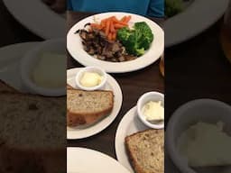 1/2 BLT Sandwich, 1/2 Cranberry Pecan ChickenSalad & Steak Tips with banana bread for Dinner #shorts