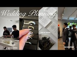 WEDDING PLANNING | menu tasting, DIY invites & Cricut tutorial, tux shopping (wedding series ep. 8)