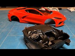 Building a Revell Chevrolet Corvette C8 Part 3: Interior