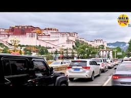 Lhasa Xizang Urban Driving at 3,650m - The highest Megacity of The World | 4K HDR